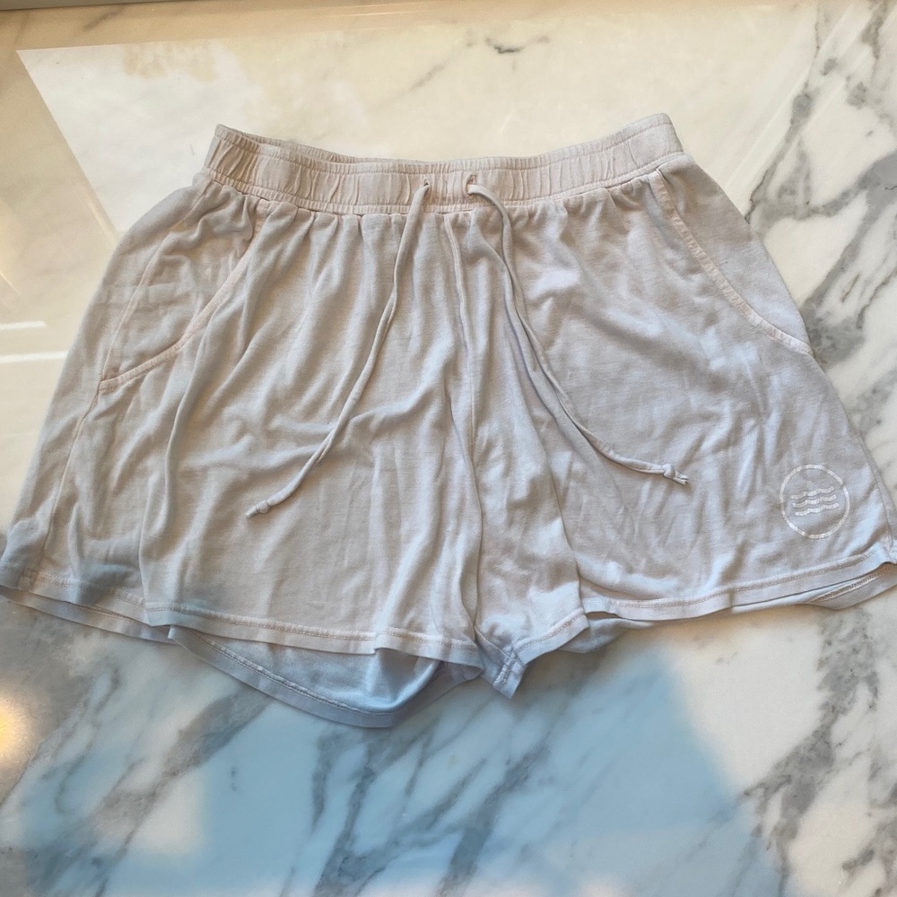 Sol Angeles Comfy Shorts- Light Blue-Grey